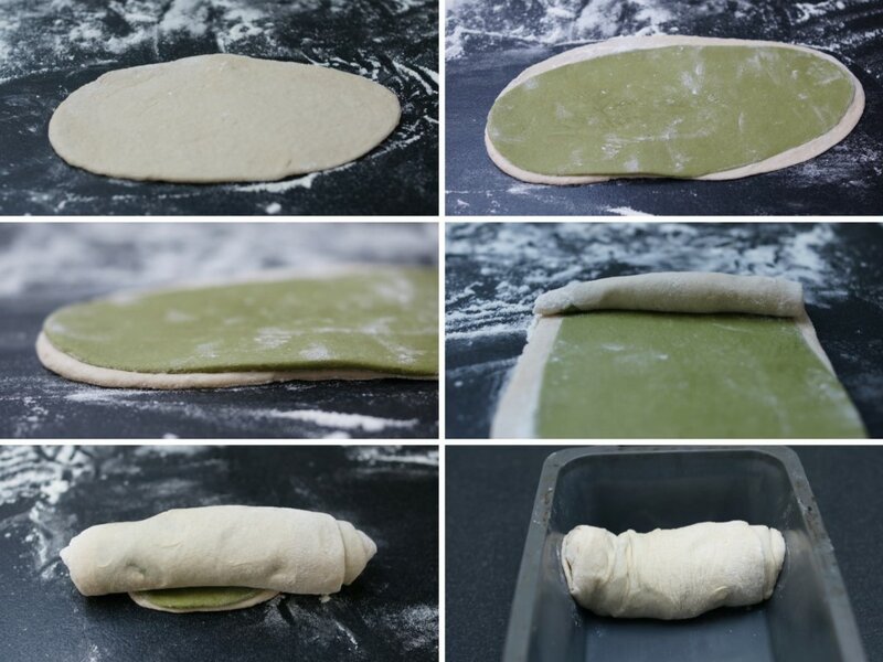 Japoński chleb matcha - Formowanie
